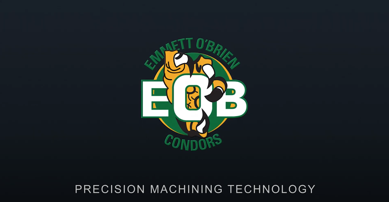 Emmett O'Brien THS Logo with the Condor Claw grasping the EOB letters for Manufacturing Precision Technology
